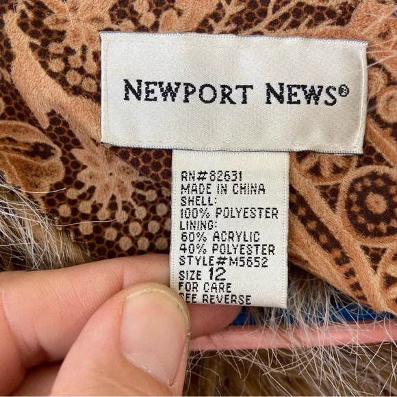 Rare Vintage PENNY LANE long Paisley floral 70’s boho look faux fur grail coat - Picture 5 of 6